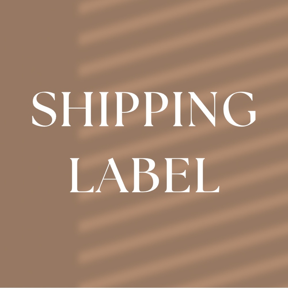 Shipping Label for LIVE shows!